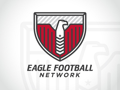 Eagle Football Network badge eagle football icon logo sports