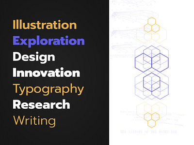 Personal branding ⚡️- Part II abstract branding figma geometry hexagon illustration typo typogaphy yellow