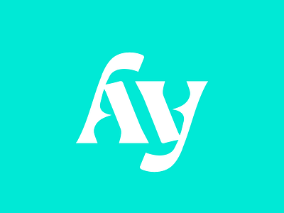 Marca AY branding conceito design icon illustration logo marca typography vector
