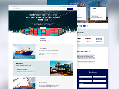 SCAT Landing page cargo cargo ship clean ui corporate design landing page landing page design landingpage minimal shipping shipping company shipping container shipping management ui ui ux ui ux design uidesign