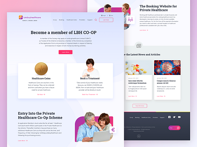 LBH redesign clean ui health care healthcare medical medical care ui ui ux uidesign