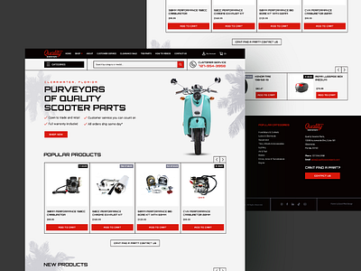Homepage redesign. bikes e commerce ecommerce florida miami scooter ui ui design uidesign