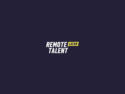 Remote Talent Latam brand brand design branding flag flag logo job hunter latinamerica logo logo design recruitment agency remote job