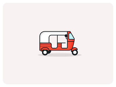 Tuc Tuc flat illustration icon minimal minimal illustration taxi transport transportation tuctuc