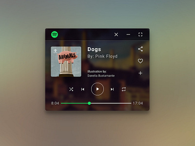 UI Challenge 009 Music Player by Ronald García on Dribbble
