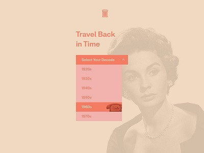 UI Challenge 027 Dropdown dropdown muted muted colors retro ui challange uidesign vintage