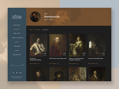 UI Challenge 030 Pricing art catalogue fine art pricing products rembrandt ui challange