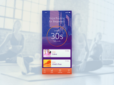 UI Challenge 041 Workout Tracker fitness fitness app ui ui ux design ui 100day ui challenge uidesign workout workout app workout tracker yoga