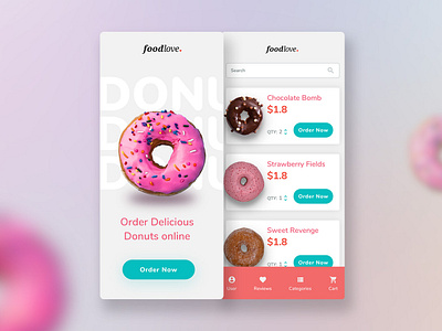 UI Challenge 043 Food Menu food food app menu design ui ui ux ui ux design ui 100day ui challenge uidesign