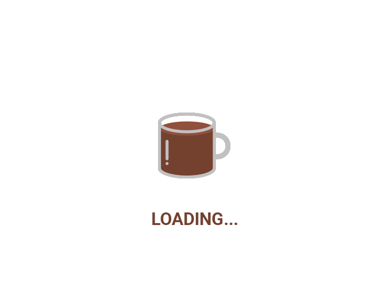 UI Challenge 076 Loading branding coffee icon illustration loading loading icon minimal ui ui ux ui ux design ui 100day ui challenge uidesign vector