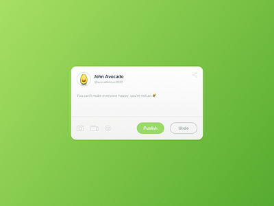 UI Challenge 081 Status Update avocado minimal social social app status status update ui ui ux ui ux design ui 100day ui challenge uidesign