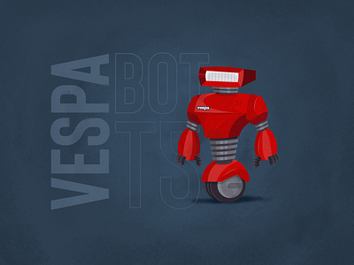 Vespa Bot T5 future illustration illustrator motorcycle photoshop robot transformer vespa weekly challenge weekly warm up