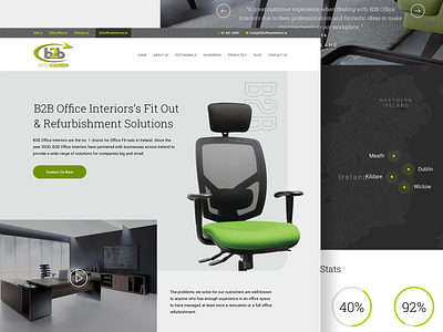 B2B Landing page furniture design furniture website minimal modern office design ui uidesign