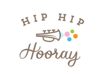 Hip Hip Hooray branding gymboree lettering logo lori wemple