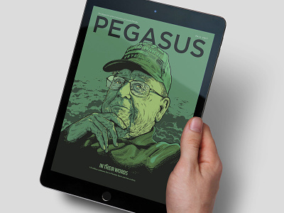 Fall17 Ipad Cover art direction cover design editorial magazine app pegasus ucf