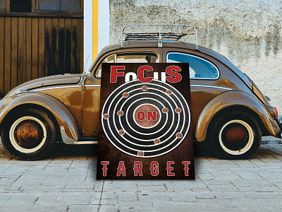 Focus on Target advertising art branding concept creativity design dribbble enjoyment illustration logo typography