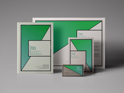 Tes Custom Mockup branding design logo