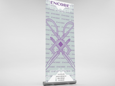 Rollup Encore branding icon illustration vector