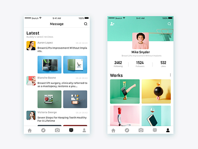 An image sharing app by sundongyang on Dribbble