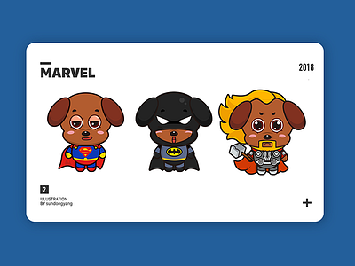 Illustration extension america batman captain dog extension illustration superman thor