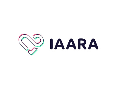 Iaaras2 brand identity branding design exploration heart hearts icon logo minimal streamer symbol vector