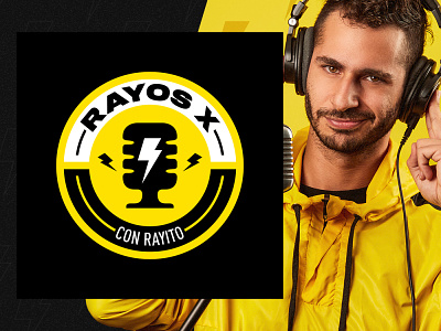 RayosX brand branding exploration logo podcast podcast logo symbol vector