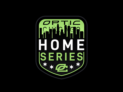 OpTic Chicago / Home Series brand branding esports gaming greenwall optic vector
