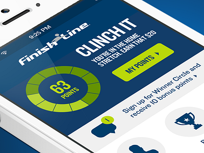 Finish Line Loyalty App app infographic ios iphone loyalty app pointsource rewards