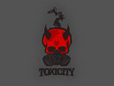 "Toxicity" #wip brand devil devil horns illustration logo mark skull vector