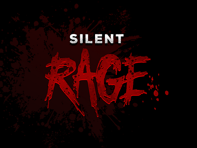 Silent Rage Brandmark app appdesign ar augmentedreality brand horror logo scarey zombie