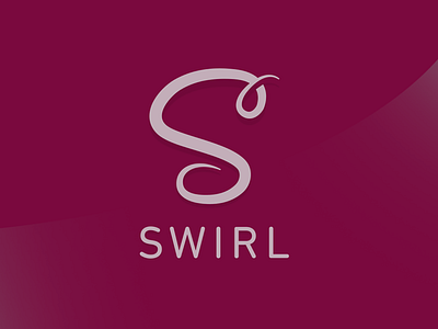 Swirl brandmark app brand branding branding and identity ios logo wine