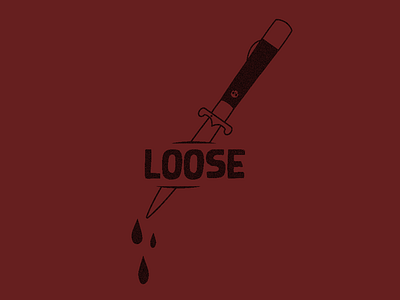 "Cuttin Loose" art dagger illustration
