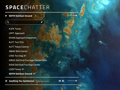 SpaceChatter concept experimental player ui ux web design