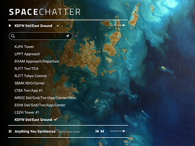 SpaceChatter concept experimental player ui ux web design