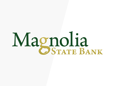 Logo: Magnolia State Bank bank brand corporate design financial graphic design identity logo magnolia