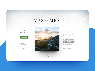 Eye-catching landing page for a coastal vacation home