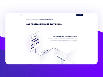 Agency page "Our process" clean designinspiration illustration inspiraldesign typography ui ux ux designer vector web design