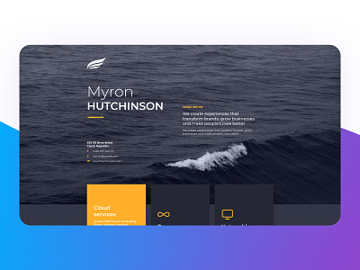 Landing page for software consultant black clean clear designinspiration gray icon inspiration it landing landingpage logo onepage typography web design