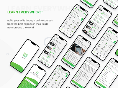 Learny app clean dashboard design figma flou minimal mobile photoshop saas social network ui ux wireframe