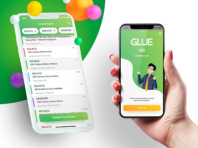 Grade Glue app assistant clean design education figma graphic design mobile mobile app organizer redesign ui uiux ux