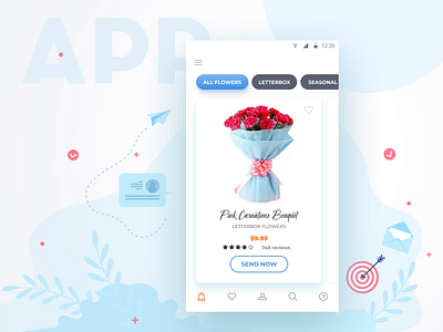 Flower delivery application app clean design designinspiration inspiraldesign ui deisgn ux ui ux designer