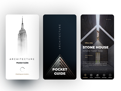 Architecture pocket guide app design architecture mobile app design mobile design uidesign uiux ux design