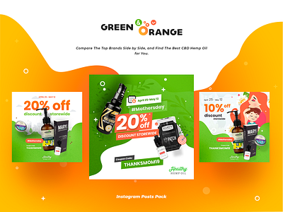 Green & Orange corporate instagram