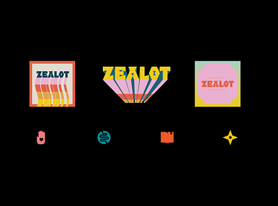 Zealot Press 70s indie logo podcast press publishing retro type design vibe vintage zine