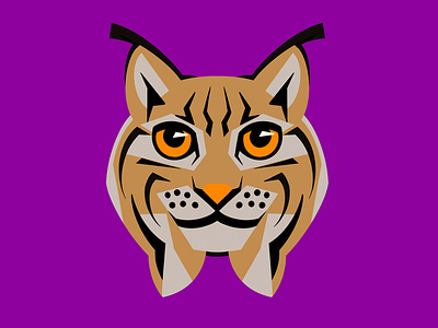 Lynx Mascot Illustration animal athletics brand college elementary face illustration logo lynx mascot school sports team university