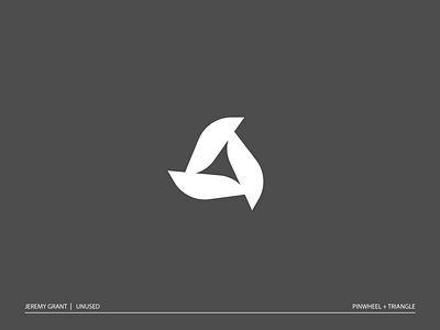 Pinwheel brand clean icon identity logo mark minimal modern pinwheel simple spark triangle