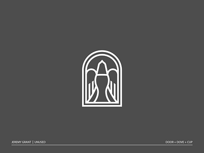 Doorway to heaven brand branding church cup design door dove icon illustration logo mark stained glass symbol tattoo