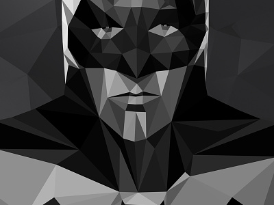 Ben Affleck - Batman Low Poly batman benaffleck lowpoly mad madbombs msabas poly sabas vector