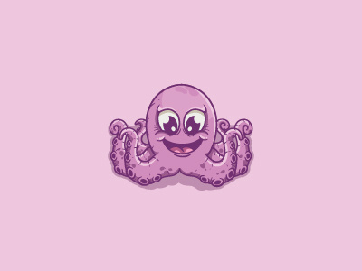 Cute Octopus Illustration cartoon character hand drawn hand made illustration lit logo logo design mascot octopus sea style