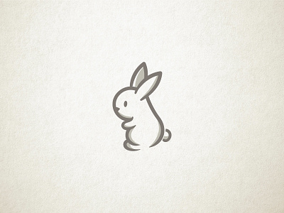 Rabbit bunny cute hand drawn handmade illustration line art logo logo design rabbit simple vector